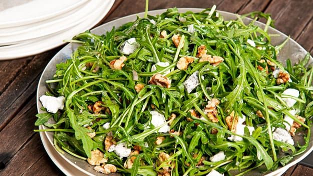 Rocket salad with parmesan and feta