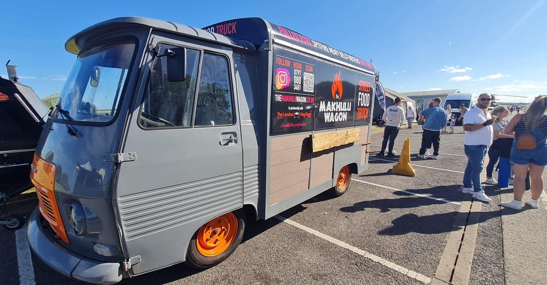 The Makhulu Wagon serving a queue at an outdoor event